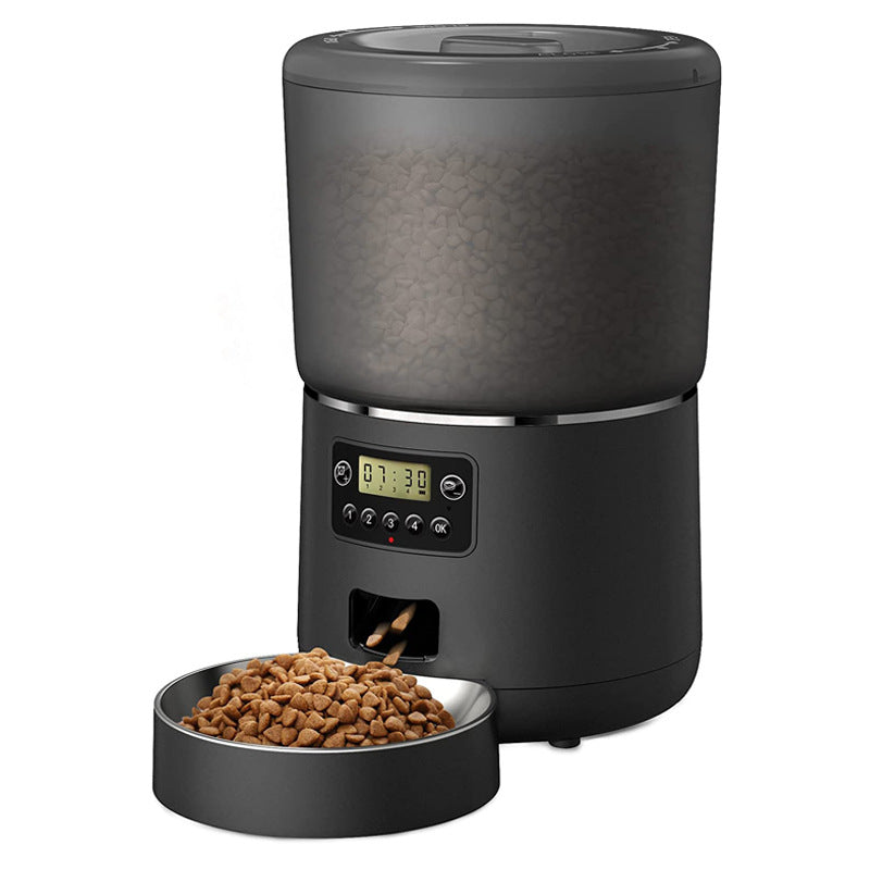 Smart WiFi Pet Feeder 4L - Auto Food Dispenser for Cats & Dogs with Tuya APP Control, Timed Feeding & Portion Control