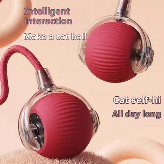 Smart Bouncing Ball - Self-Rolling Chew Proof Toy for Dogs & Cats, Automatic Pet Entertainment Ball with Jumping Motion