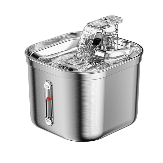 Smart Sensor Cats & Dogs Water Fountain 2.2L - Stainless Steel Pet Drinker with Motion-Activated Flow