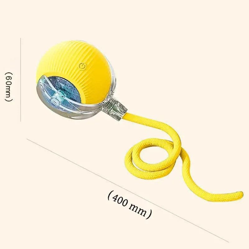 Smart Bouncing Ball - Self-Rolling Chew Proof Toy for Dogs & Cats, Automatic Pet Entertainment Ball with Jumping Motion