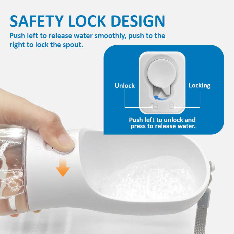 Portable 2-in-1 Food & Water Bowl - Large Capacity Thermal-Safe Plastic for Cats & Dogs