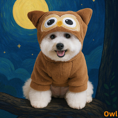 Cartoon Animal Dog Costume- Flannel Dog Onesie