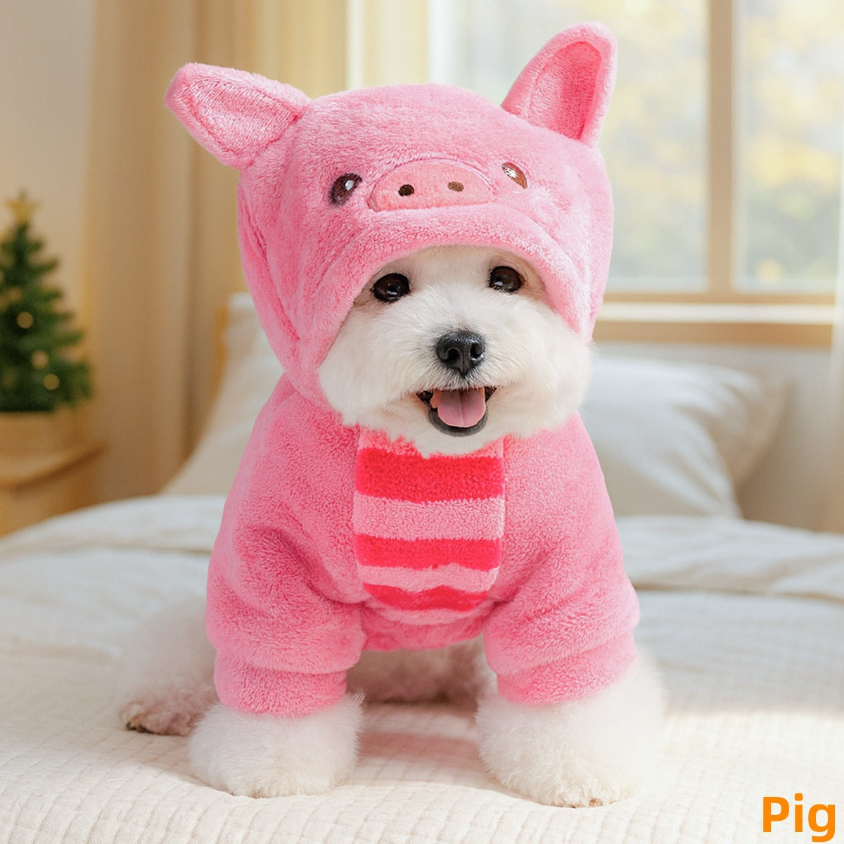 Cartoon Animal Dog Costume- Flannel Dog Onesie