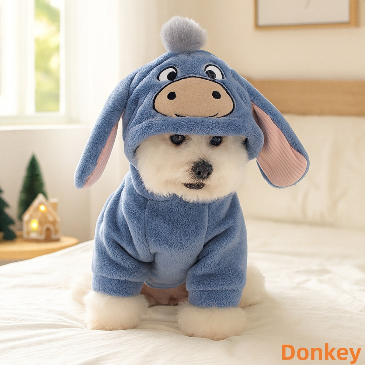 Cartoon Animal Dog Costume- Flannel Dog Onesie