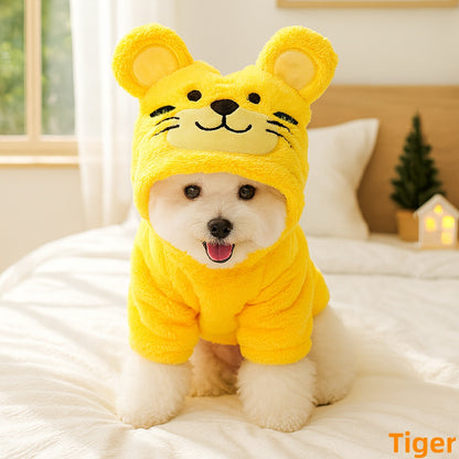 Cartoon Animal Dog Costume- Flannel Dog Onesie